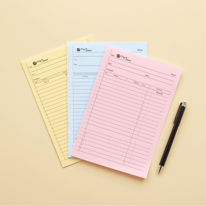 Impression de carnets et liasses autocopiantes personnalisées